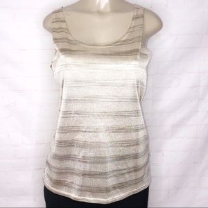 Banana Republic Beige Striped Camisole